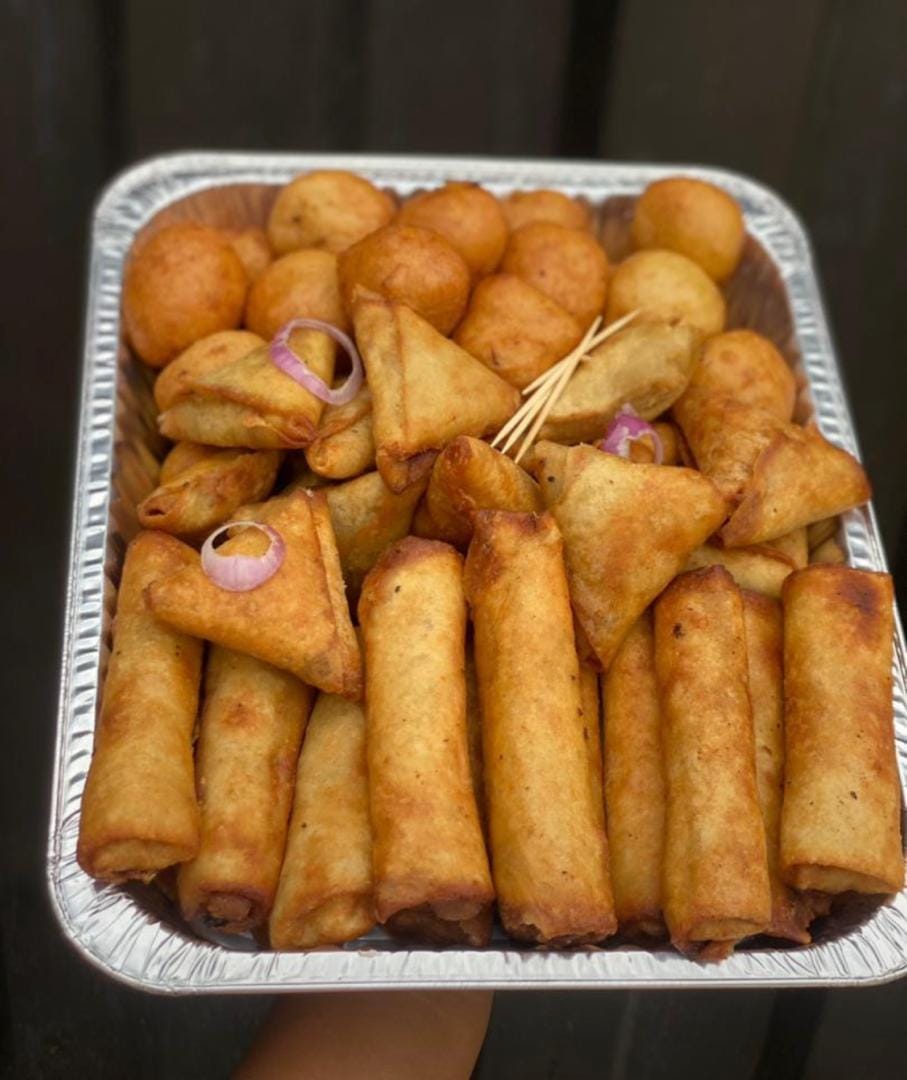 ANAC Small Chops - spring rolls, samosas, puff puff